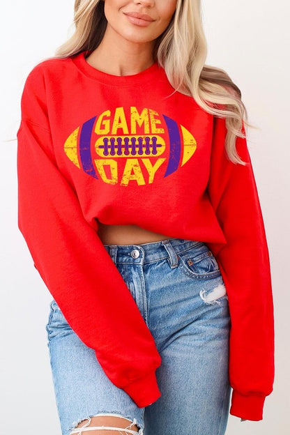 Game Day Football Graphic Fleece Sweatshirts