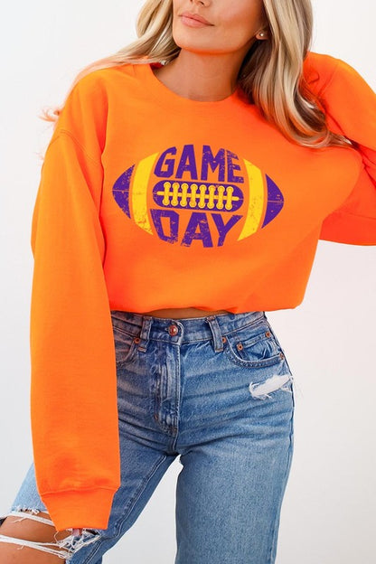 Game Day Football Graphic Fleece Sweatshirts