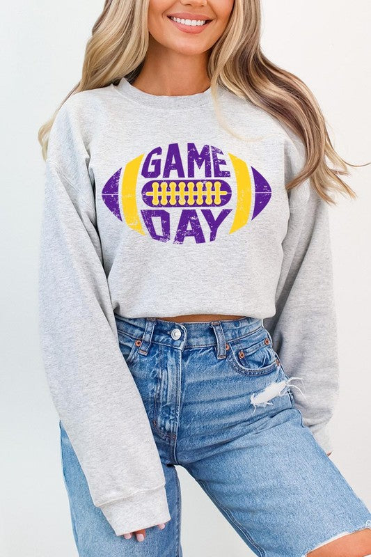 Game Day Football Graphic Fleece Sweatshirts