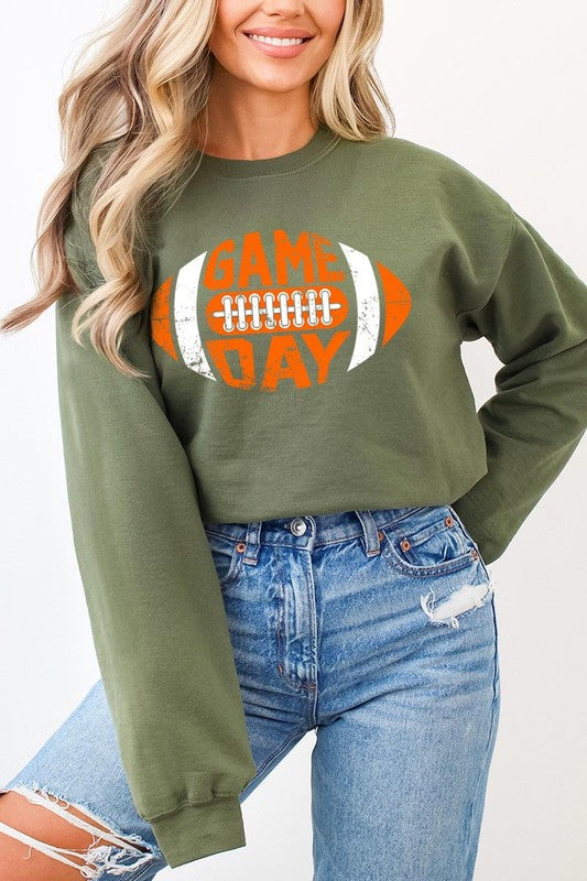 Game Day Football Graphic Fleece Sweatshirts