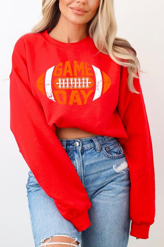 Game Day Football Graphic Fleece Sweatshirts