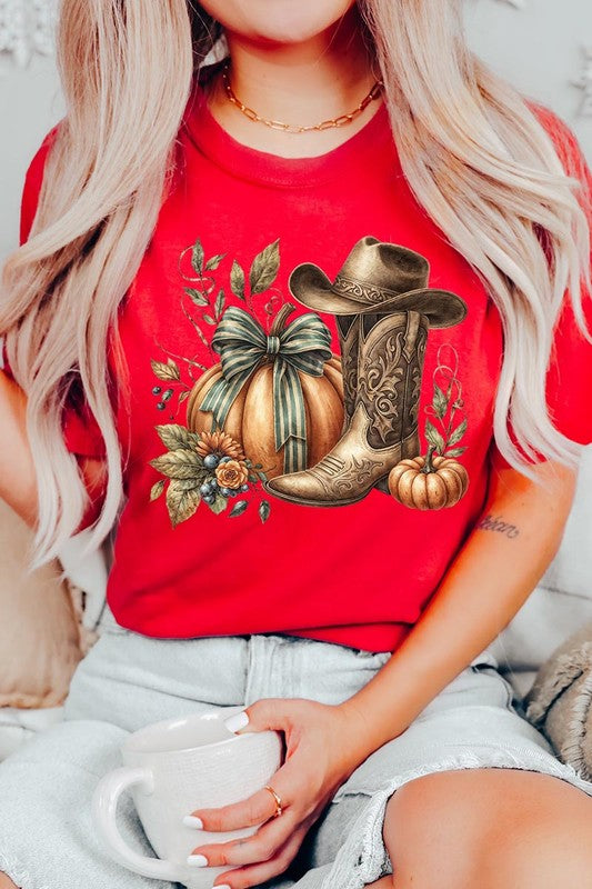 Howdy Pumpkin Western Fall Graphic Tee