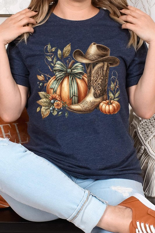 Howdy Pumpkin Western Fall Graphic Tee