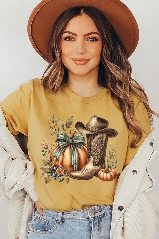 Howdy Pumpkin Western Fall Graphic Tee