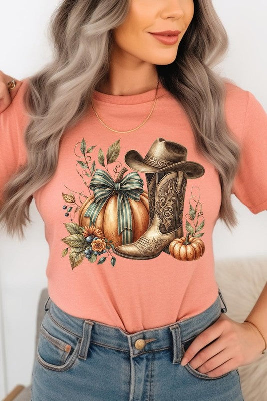 Howdy Pumpkin Western Fall Graphic Tee