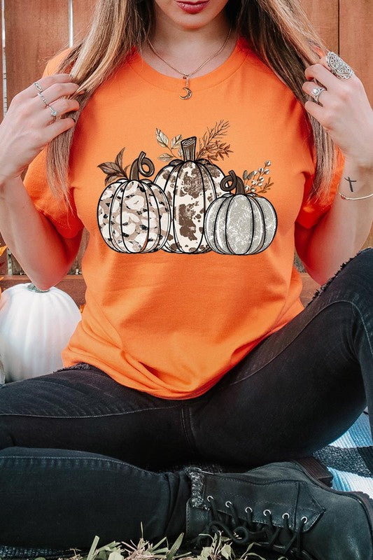 Animal Print Pumpkins Graphic Tee