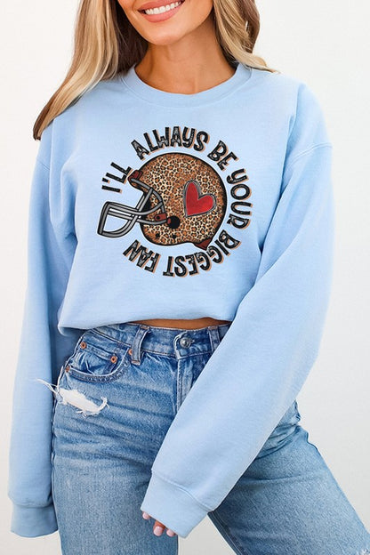 Fall Leopard Always Be Your Biggest Fan Sweatshirt