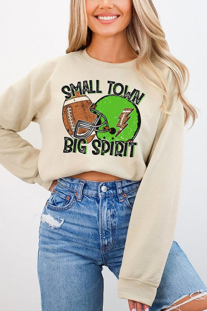 Gameday Green Helmet Big Spirit Sweatshirt