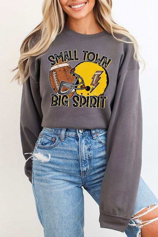 Gameday Yellow Helmet Big Spirit Sweatshirt