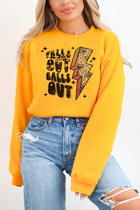 Football Leopard Falls Out Balls Out Sweatshirt