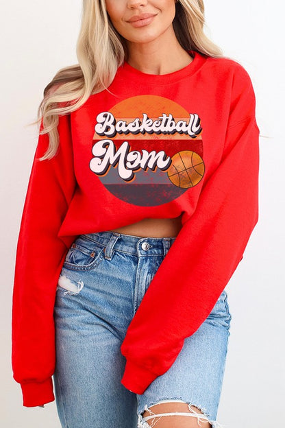 Gameday Fall Football Basketball Mom Sweatshirt