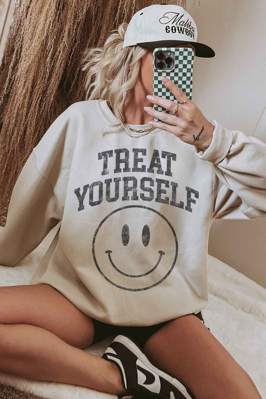 TREAT YOURSELF OVERSIZED SWEATSHIRT