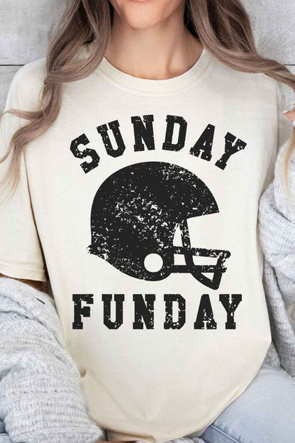 SUNDAY FUNDAY FOOTBALL GAME DAY OVERSIZED TEE