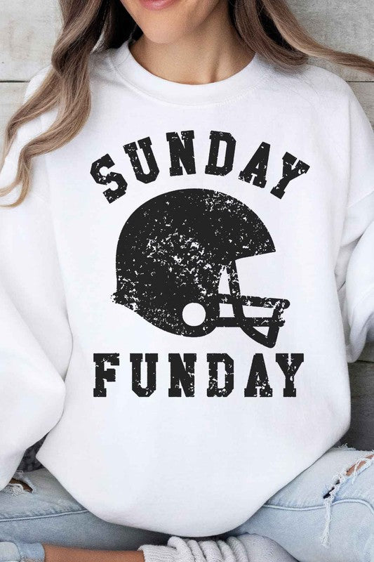 SUNDAY FUNDAY FOOTBALL OVERSIZED SWEATSHIRT