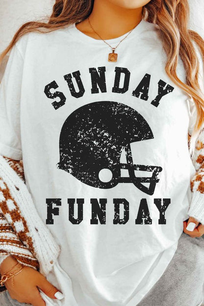 SUNDAY FUNDAY FOOTBALL GAME DAY GRAPHIC TEE