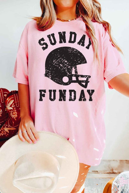 SUNDAY FUNDAY FOOTBALL GAME DAY GRAPHIC TEE