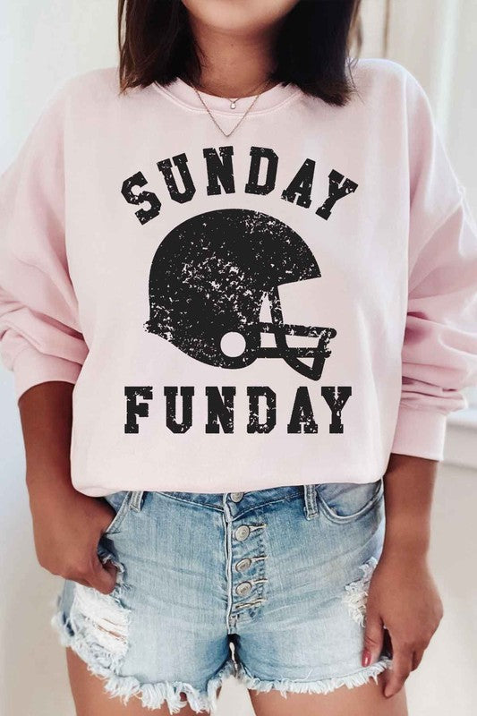 SUNDAY FUNDAY FOOTBALL GAME DAY GRAPHIC SWEATSHIRT