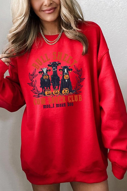 Bull Sheet Cow Lover Club Graphic Sweatshirts