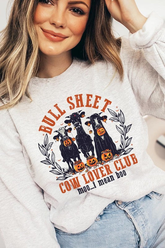 Bull Sheet Cow Lover Club Graphic Sweatshirts