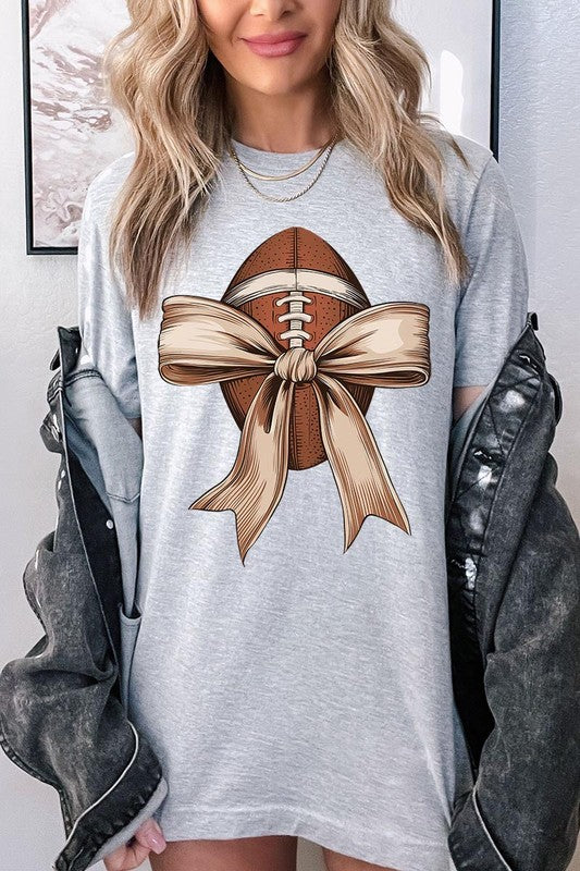 Football Bow Graphic Tee