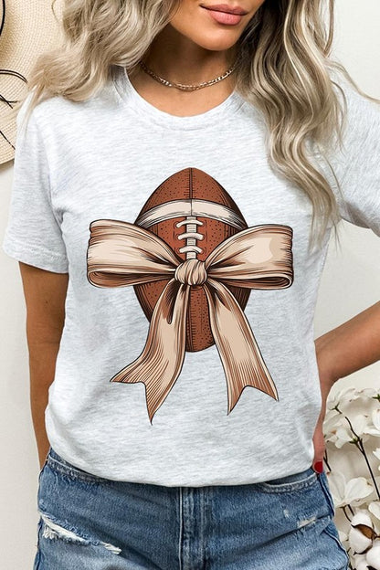 Football Bow Graphic Tee