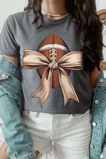 Football Bow Graphic Tee