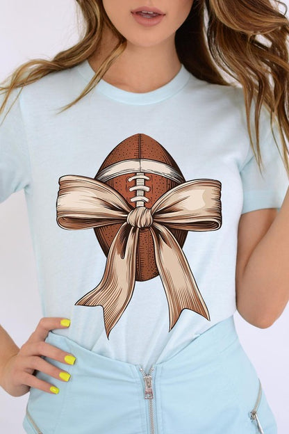 Football Bow Graphic Tee