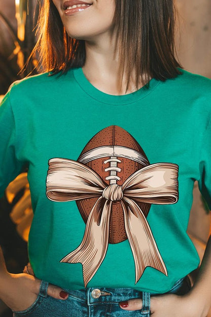 Football Bow Graphic Tee