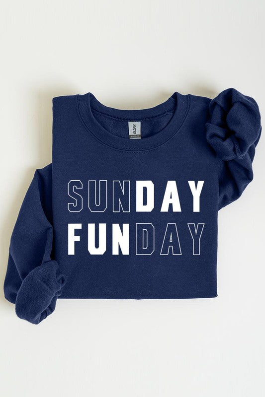 Sunday Funday Graphic Fleece Sweatshirts