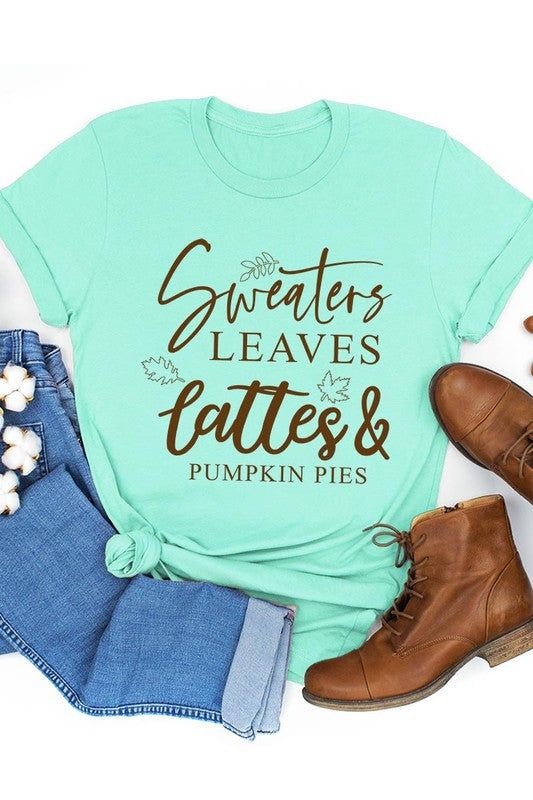 Sweaters,Leaves Graphic Tee