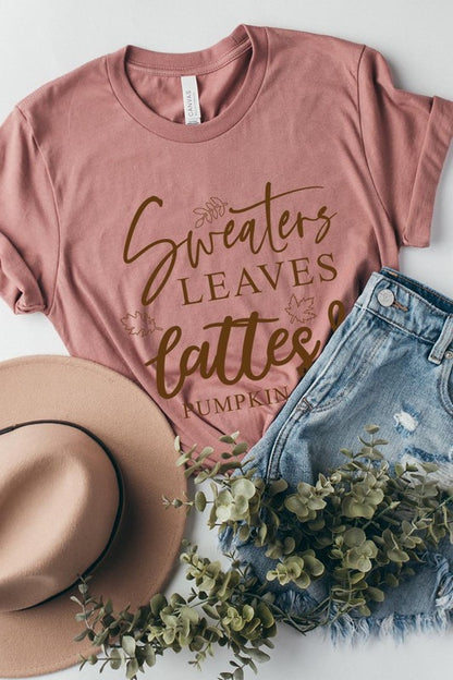 Sweaters,Leaves Graphic Tee