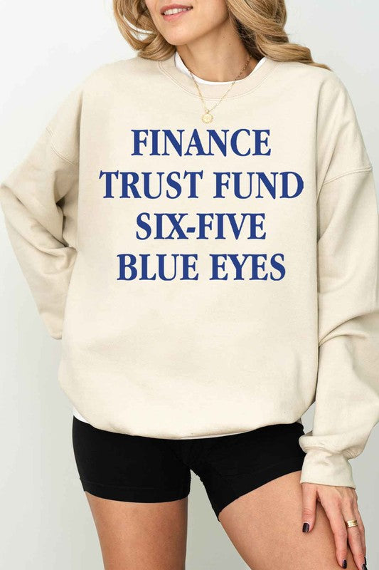 FINANCE TRUST FUND SIX FIVE OVERSIZED SWEATSHIRT