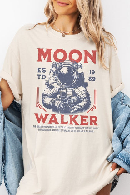 Retro Vintage Moon Walker Garment Dye Tee