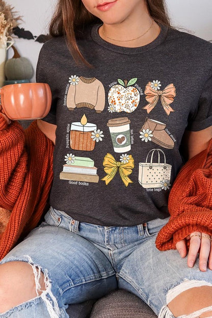 Fall Girly Doodle Graphic Tee