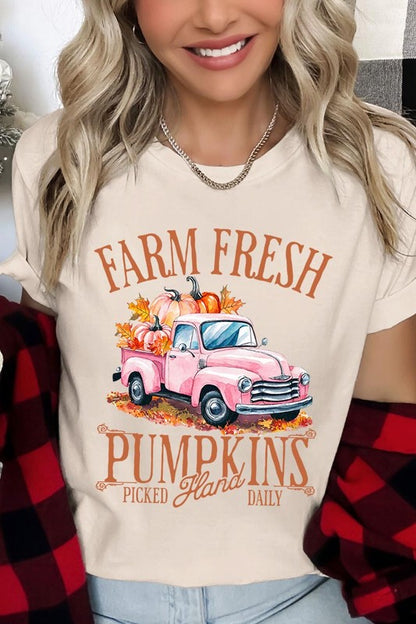 Farm Fresh Pumpkins Truck Graphic Tee