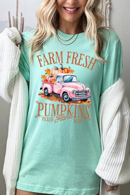 Farm Fresh Pumpkins Truck Graphic Tee