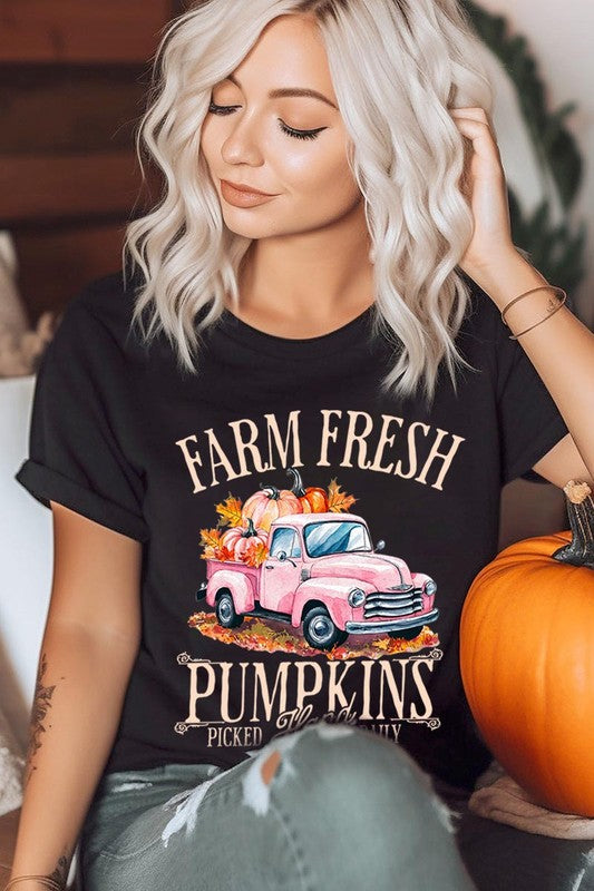 Farm Fresh Pumpkins Truck Graphic Tee