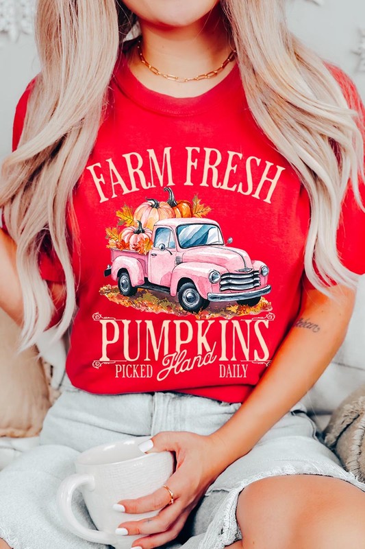 Farm Fresh Pumpkins Truck Graphic Tee