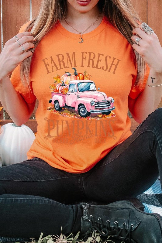 Farm Fresh Pumpkins Truck Graphic Tee