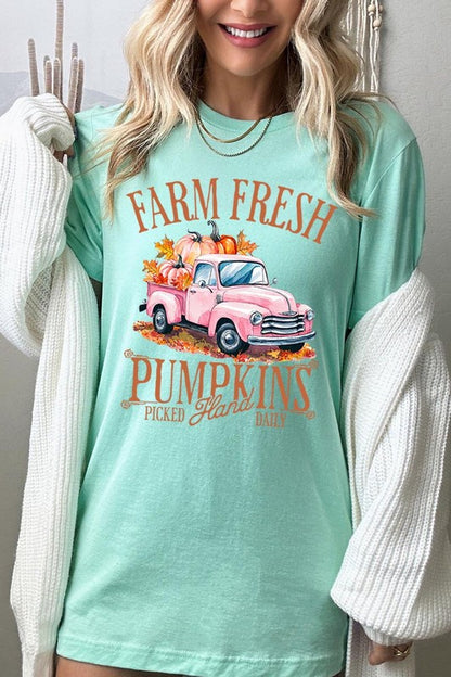 Farm Fresh Pumpkins Truck Graphic Tee