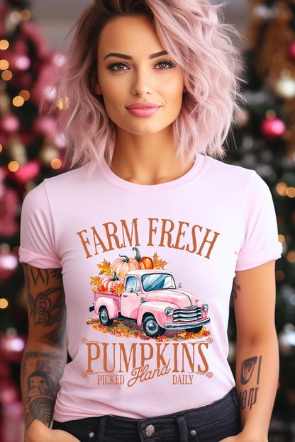 Farm Fresh Pumpkins Truck Graphic Tee