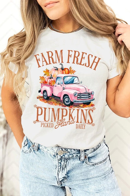 Farm Fresh Pumpkins Truck Graphic Tee