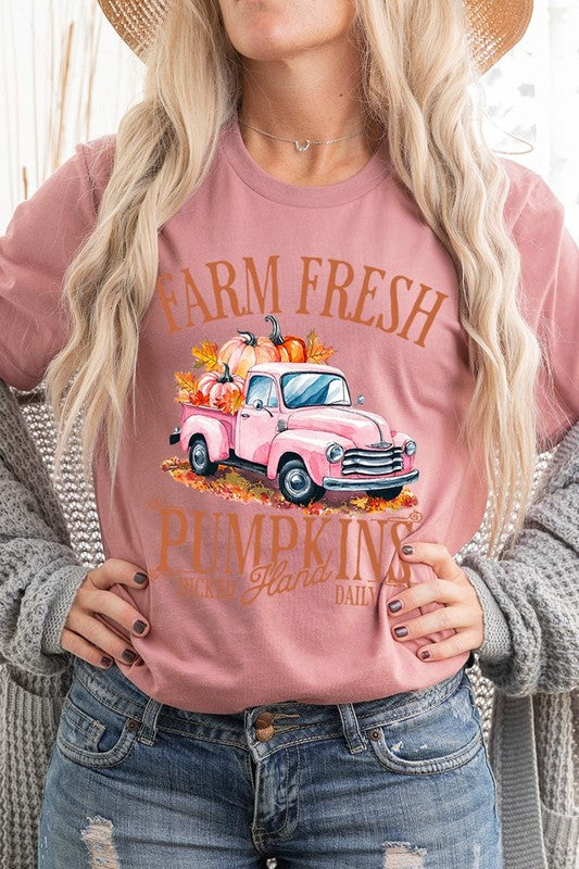 Farm Fresh Pumpkins Truck Graphic Tee