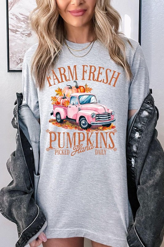 Farm Fresh Pumpkins Truck Graphic Tee