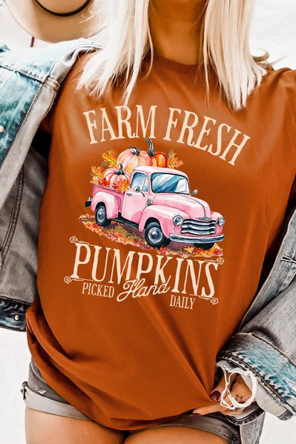 Farm Fresh Pumpkins Truck Graphic Tee