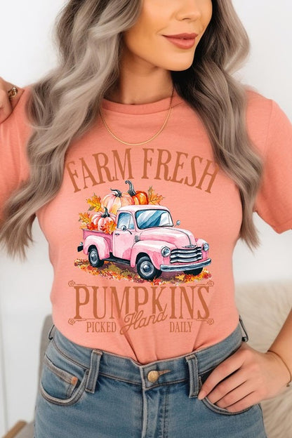 Farm Fresh Pumpkins Truck Graphic Tee