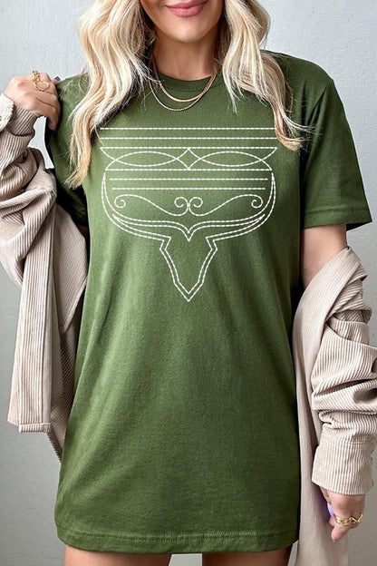 Western Boot Stitch Graphic Tee