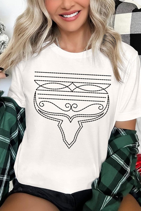 Western Boot Stitch Graphic Tee