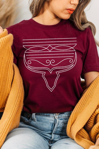 Western Boot Stitch Graphic Tee