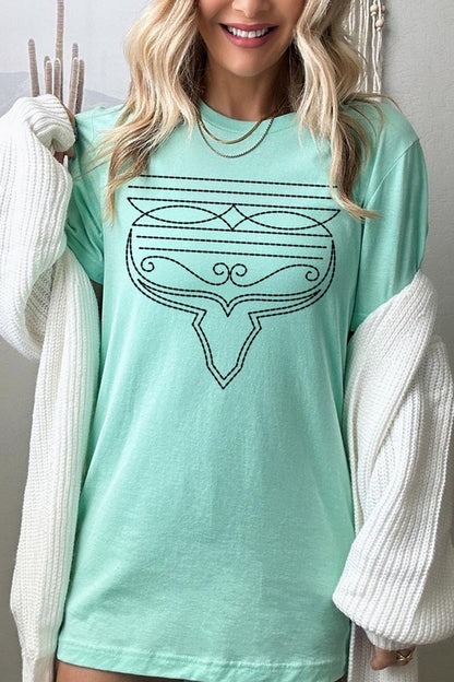 Western Boot Stitch Graphic Tee